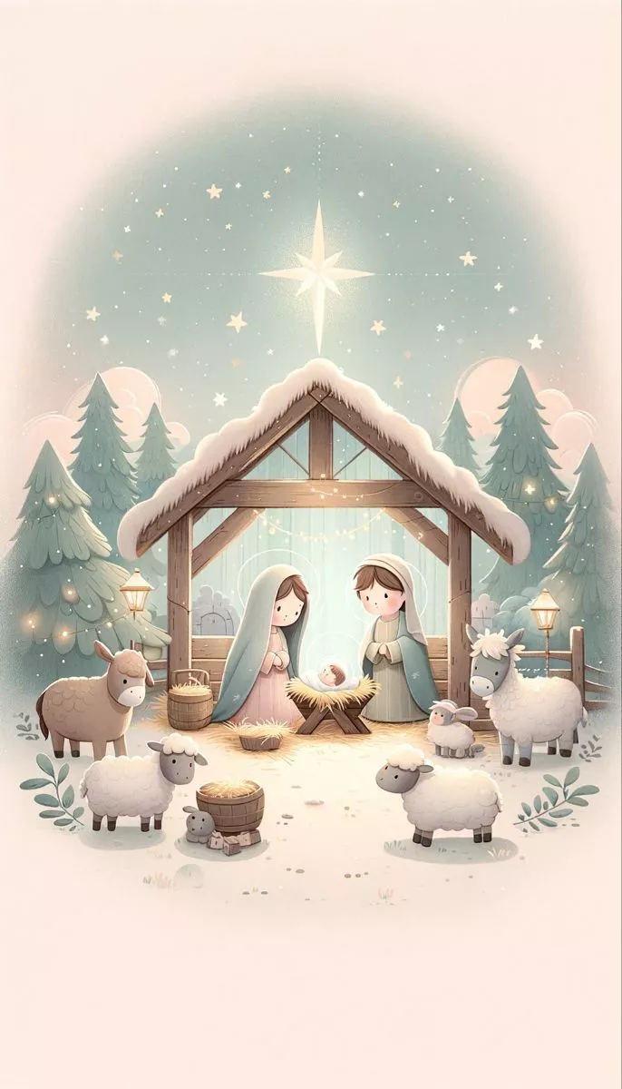 Christmas nativity wallpaper for phones