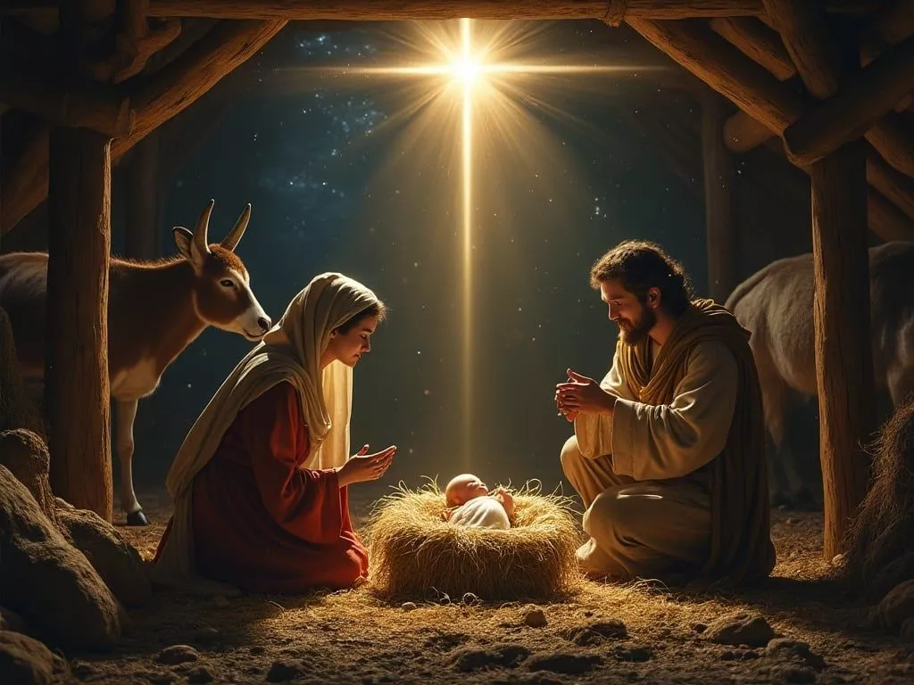 Heartwarming Image of Baby Jesus