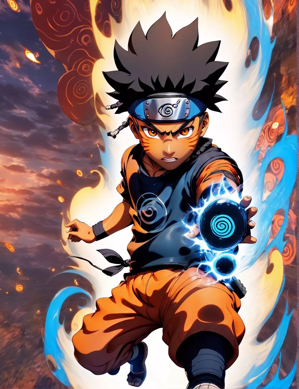 black skin full body Naruto Uz. image
