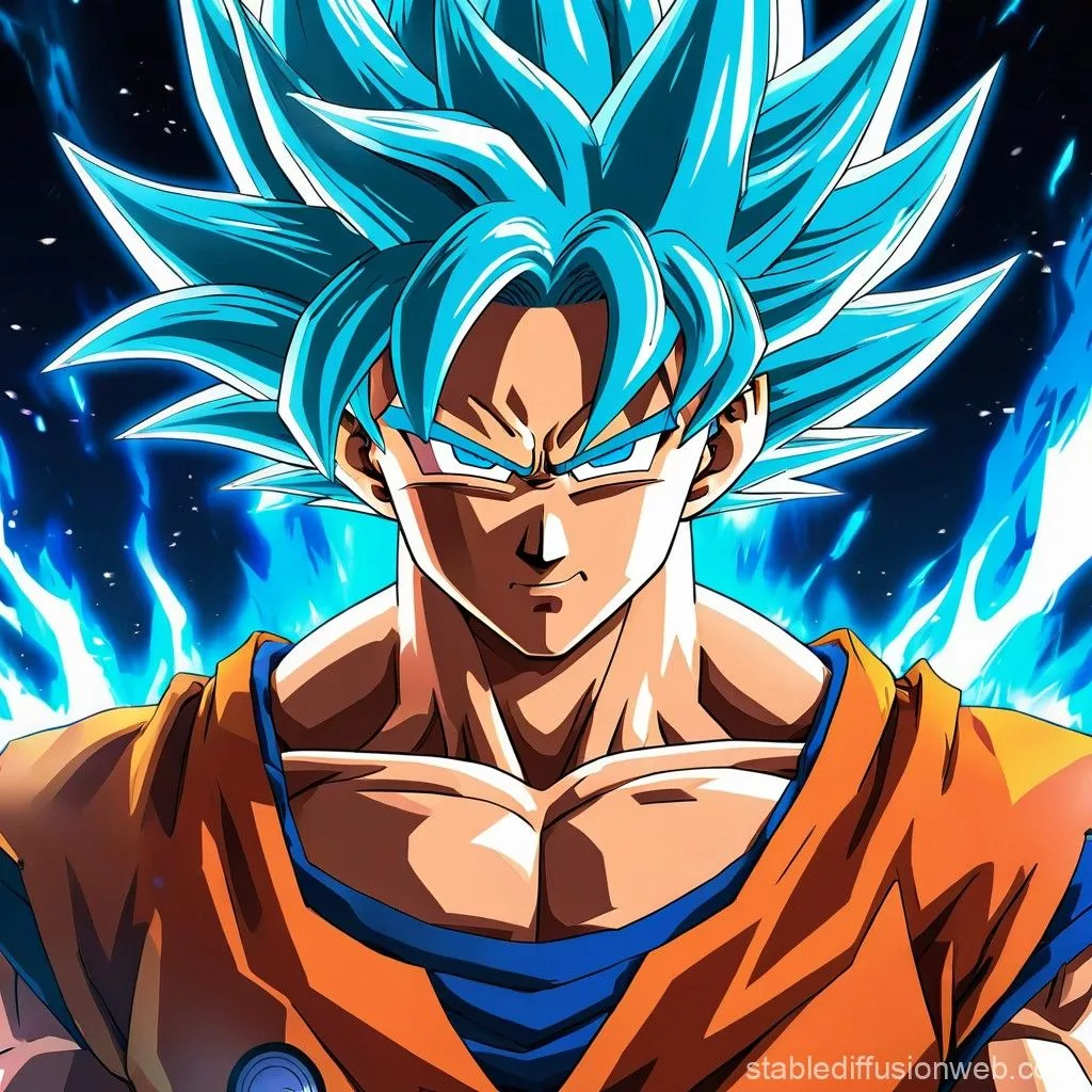 Goku Super Saiyan Blue Anime Dragon