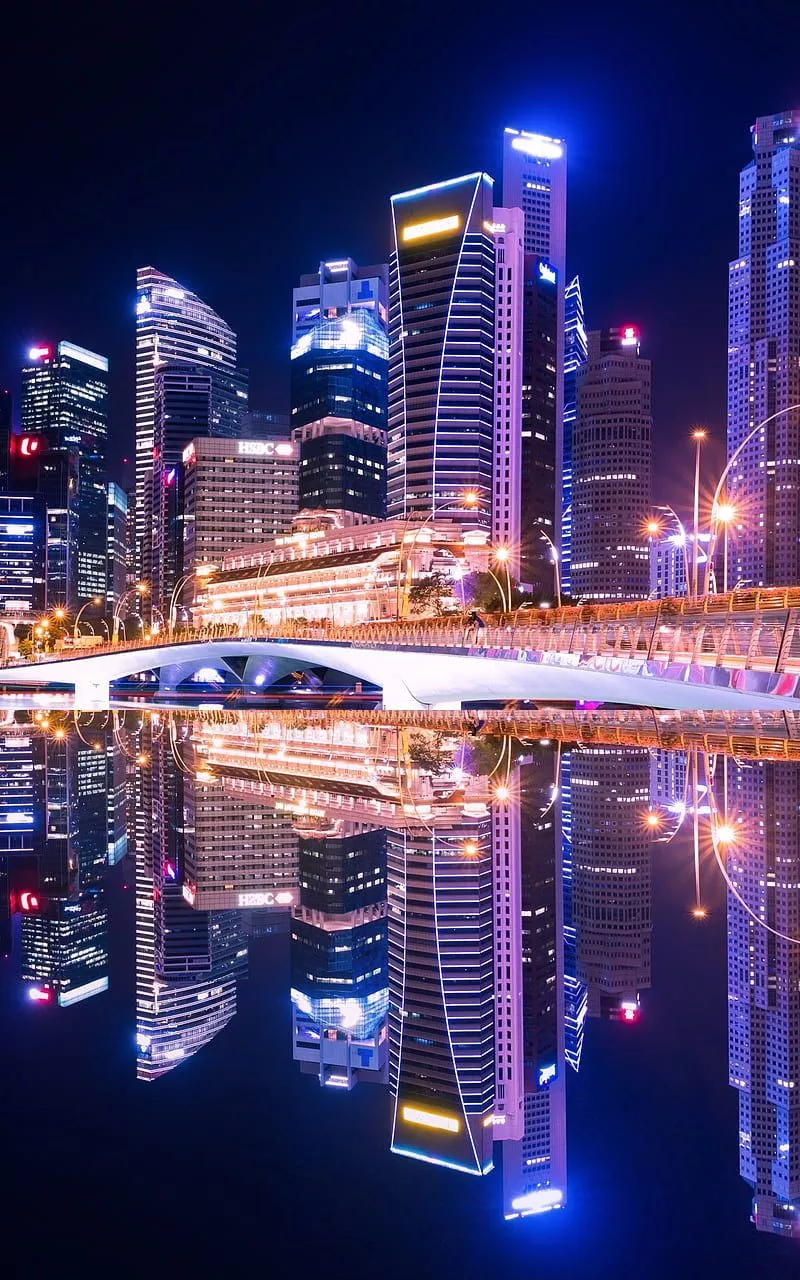 Singapore City Skyline In Resolution