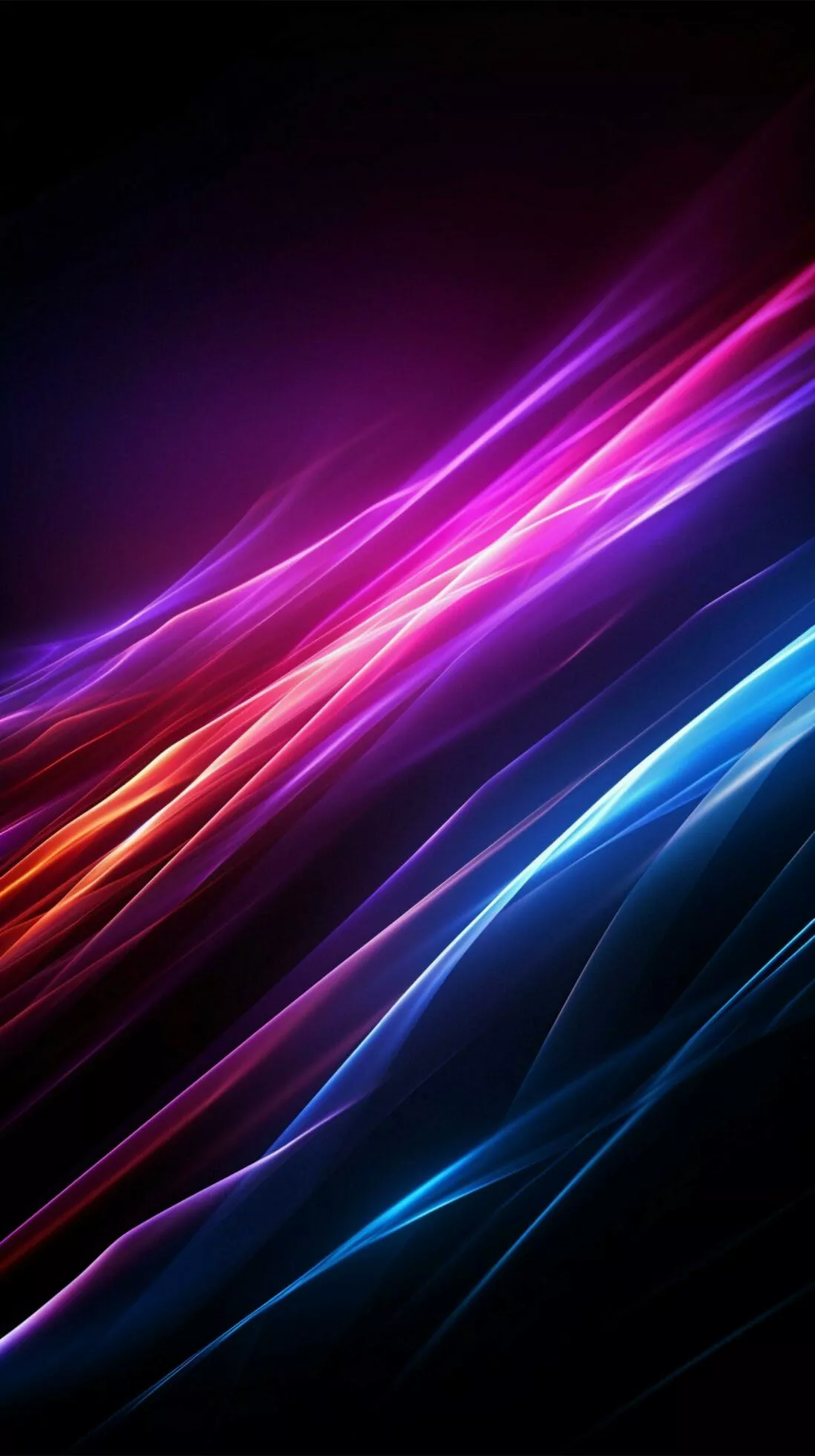 Mesmerizing 3D neon laser lines on a