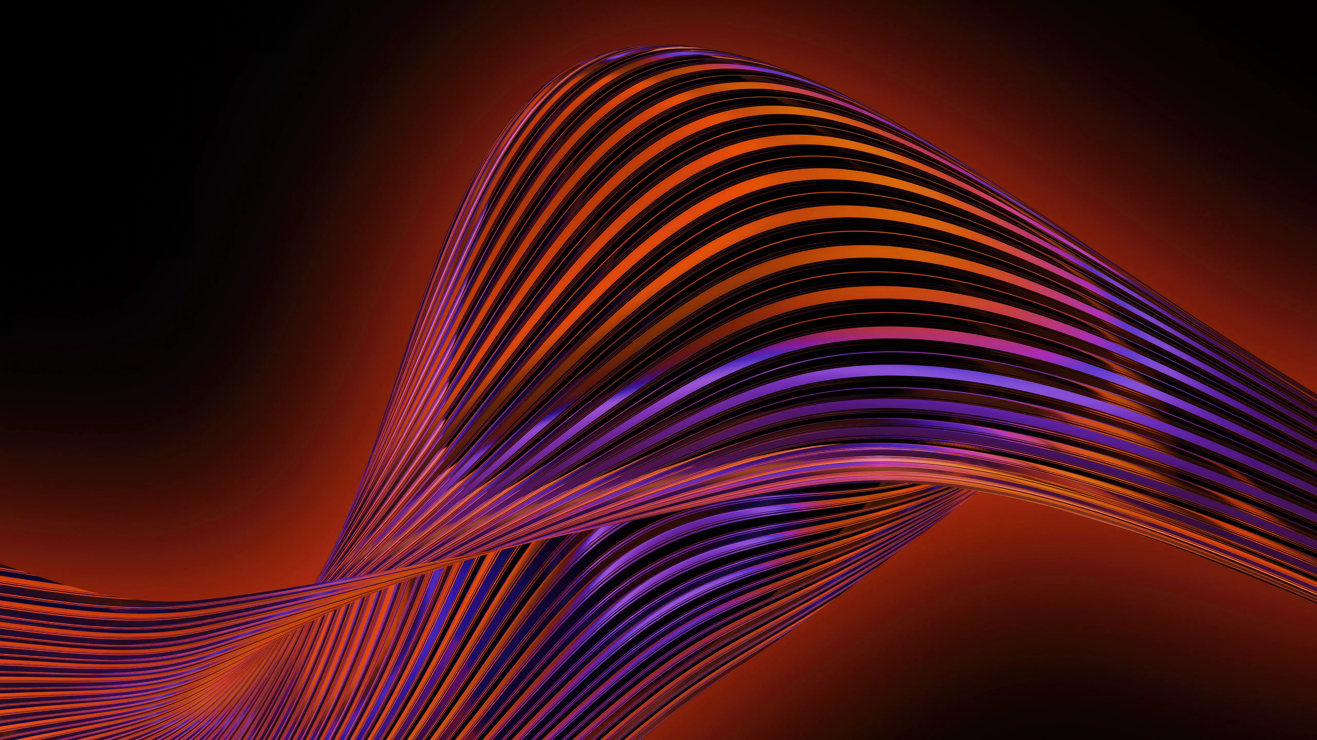 Colorful 3D Lines Abstract 5k Wallpaper