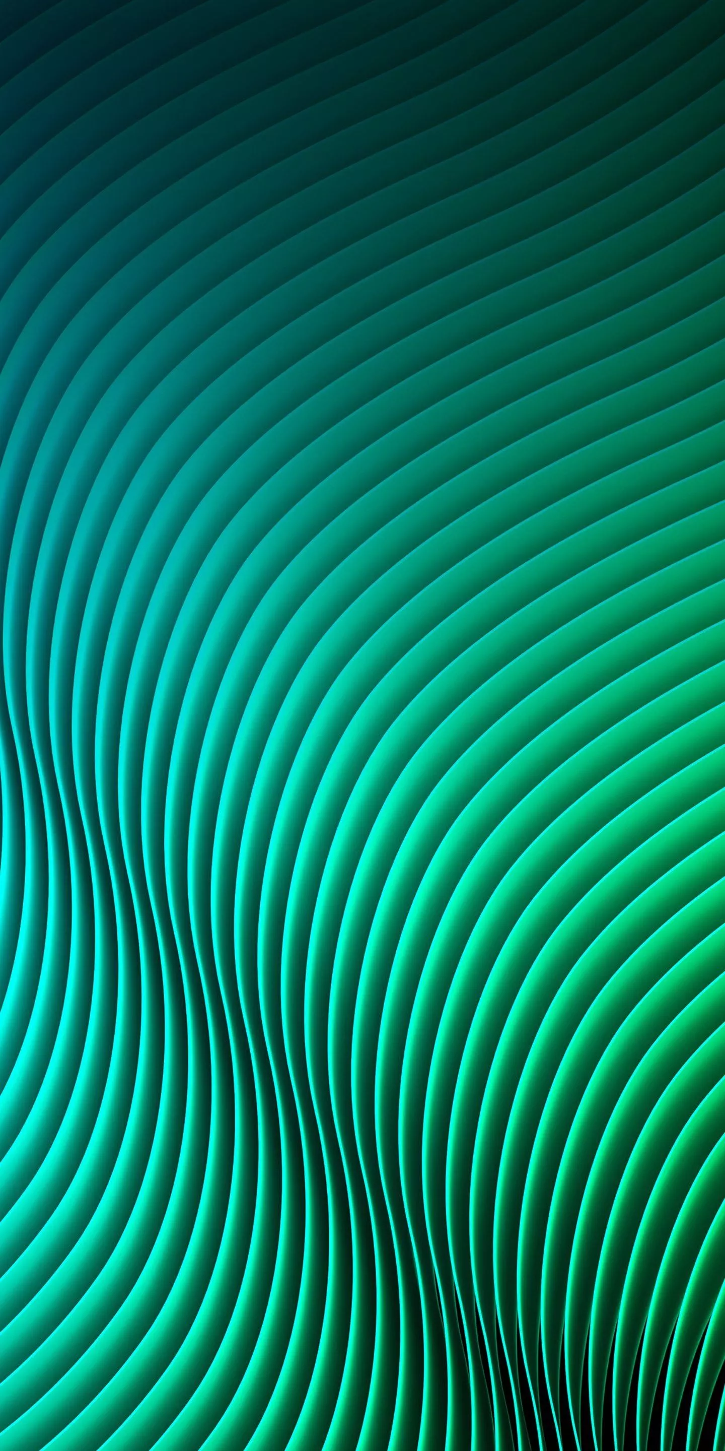 LG V30 Stock Green Swirly Lines