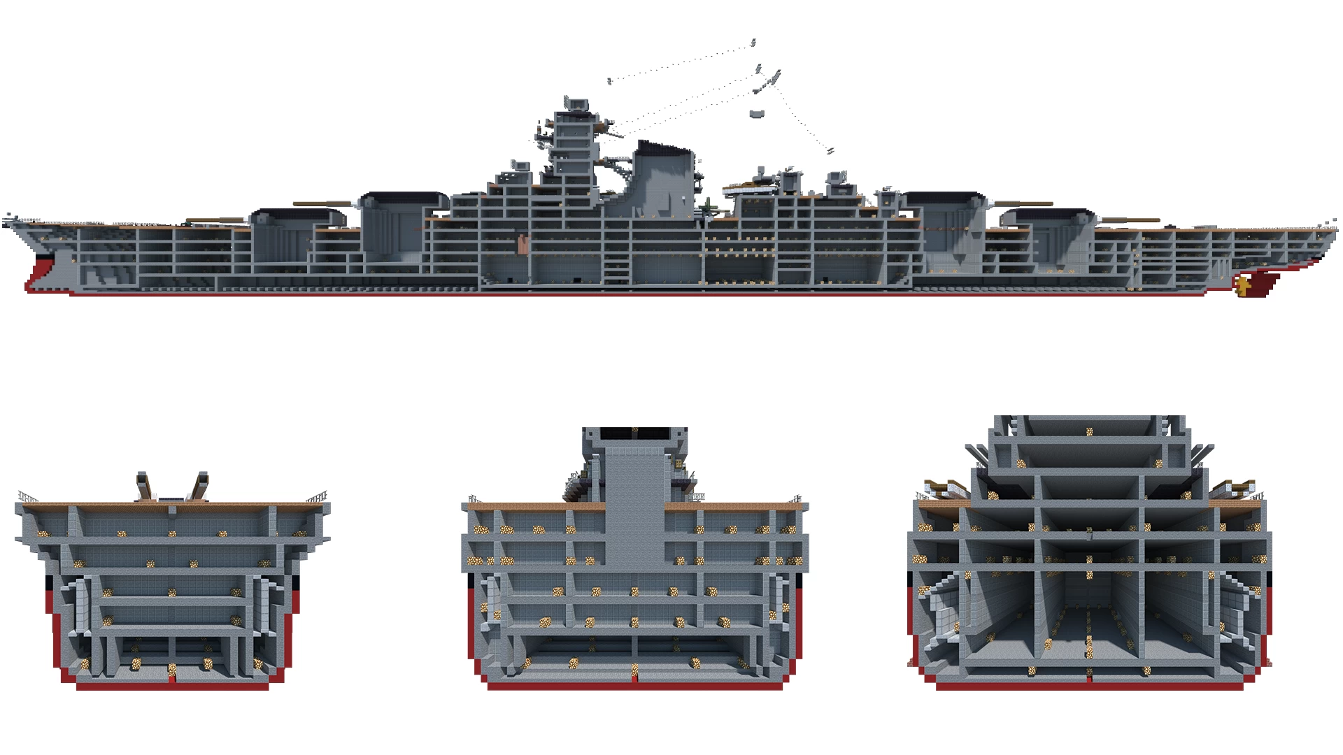 KMS Bismarck Minecraft Map
