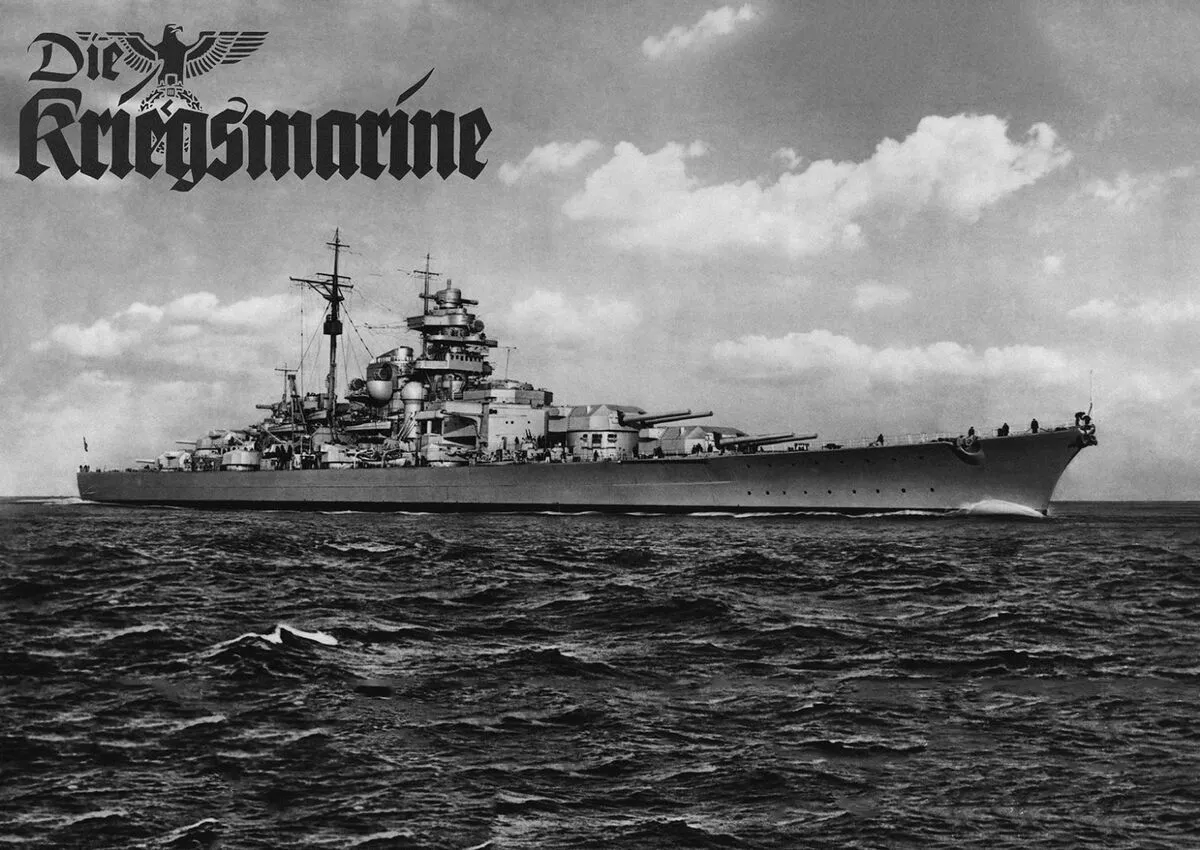 WW2 German Kriegsmarine Battle Ship