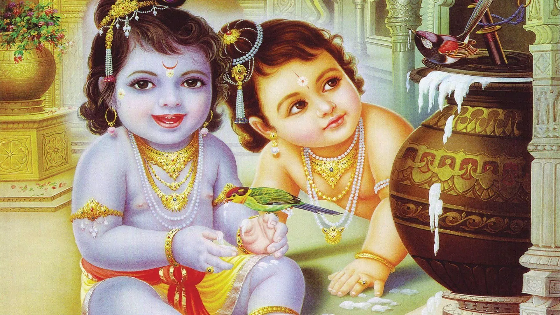 Little Krishna HD Baby Radha Butter
