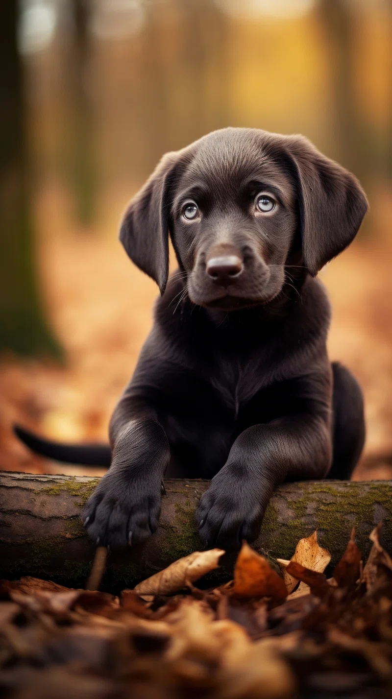 iPhone Wallpaper Black Labrador Dog