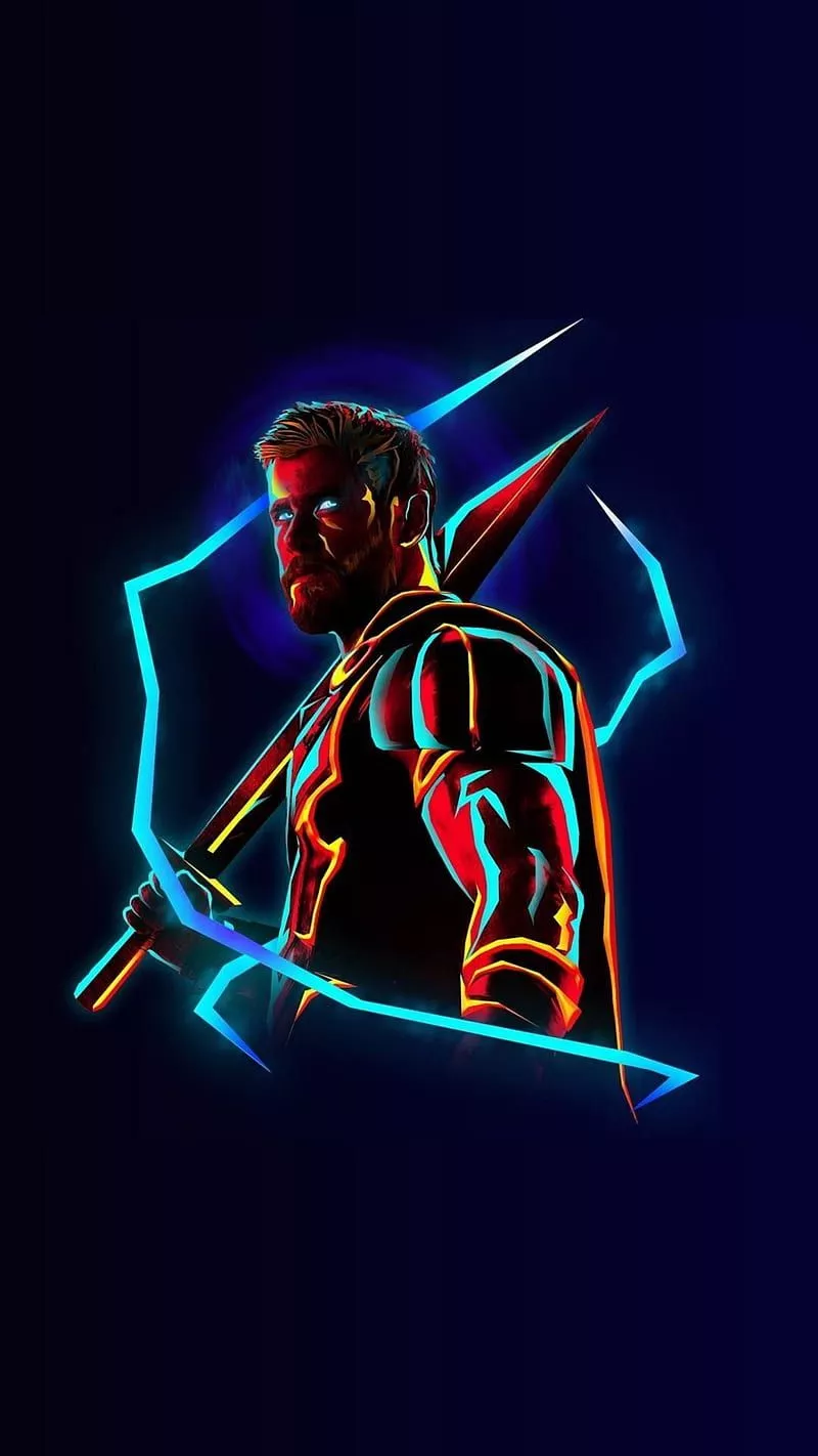 HD neon thor wallpaper