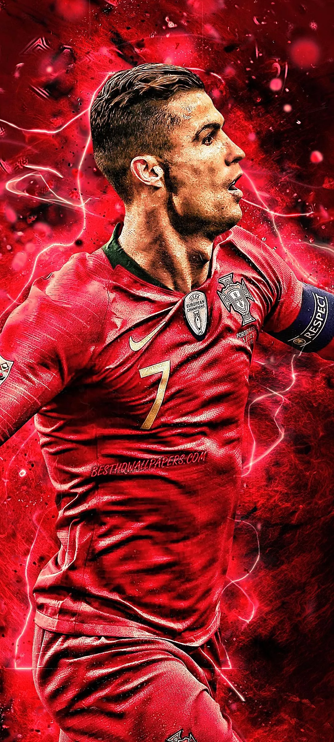 Cristiano Ronaldo red wallpaper