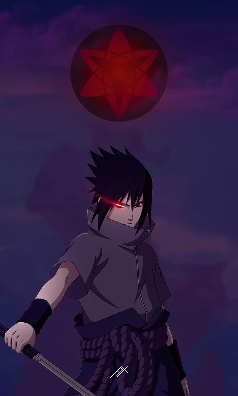 Sasuke Uchiha, manga, naruto, sharingan
