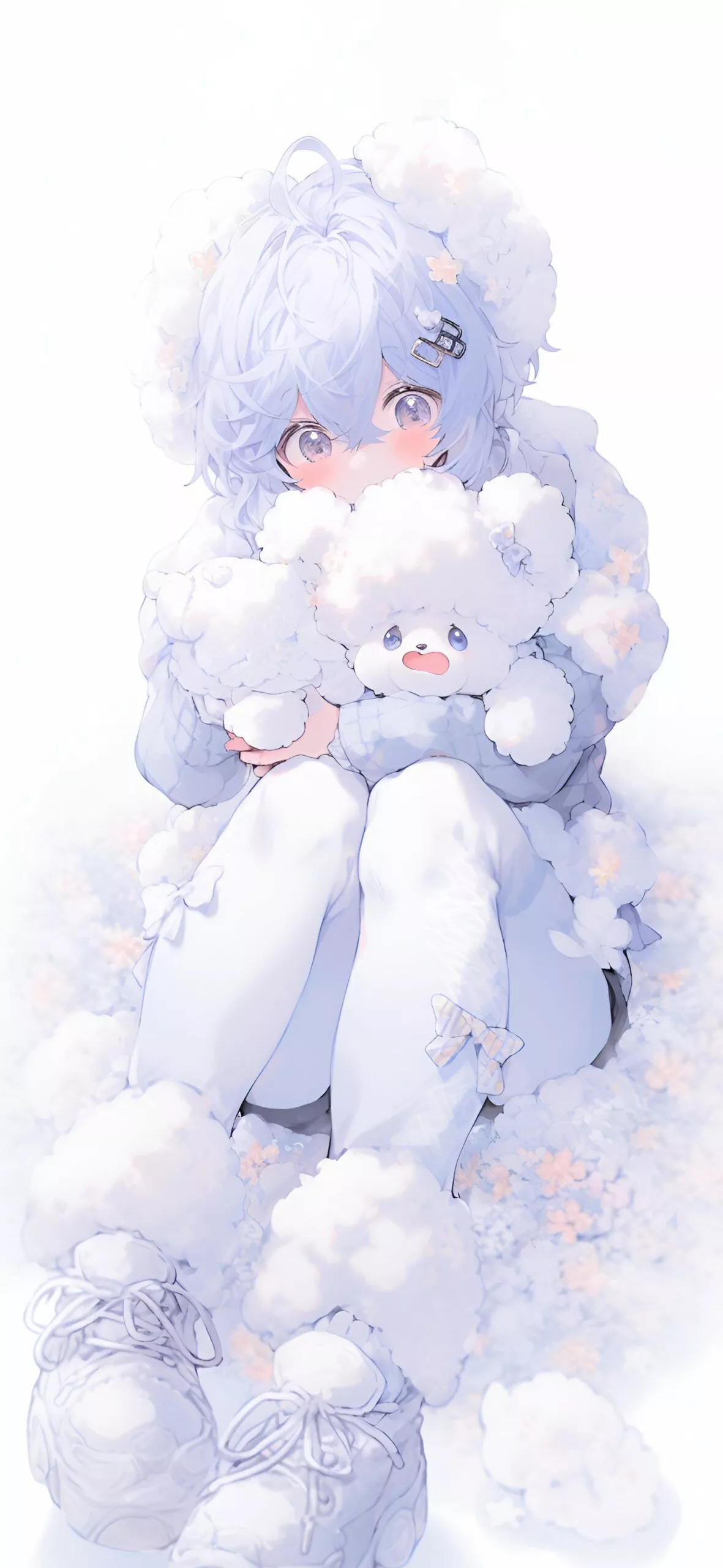 Serene White Wallpaper