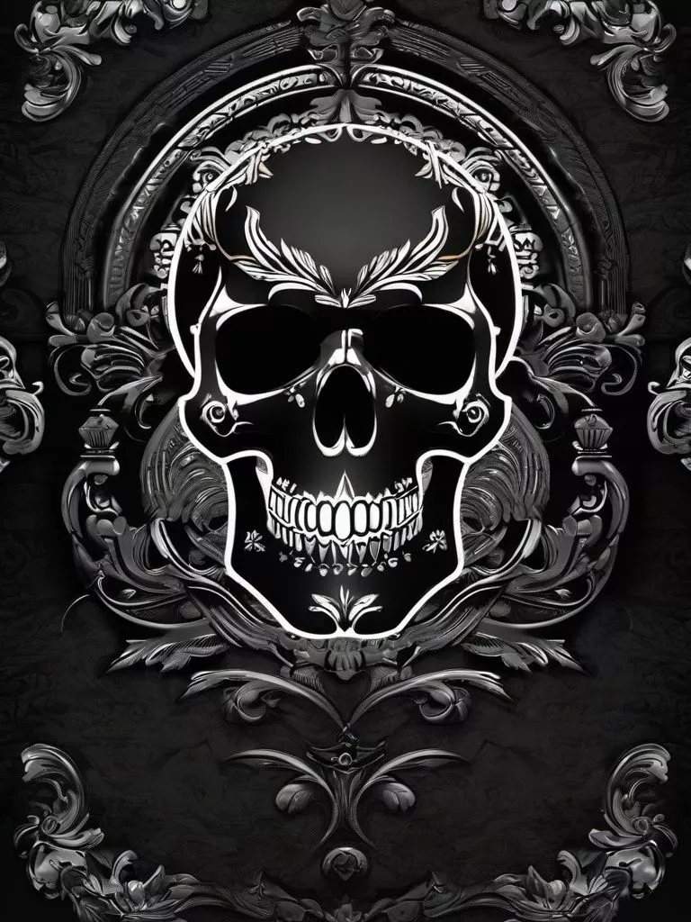 Black Skull Wallpaper HD , Mobile iPhone