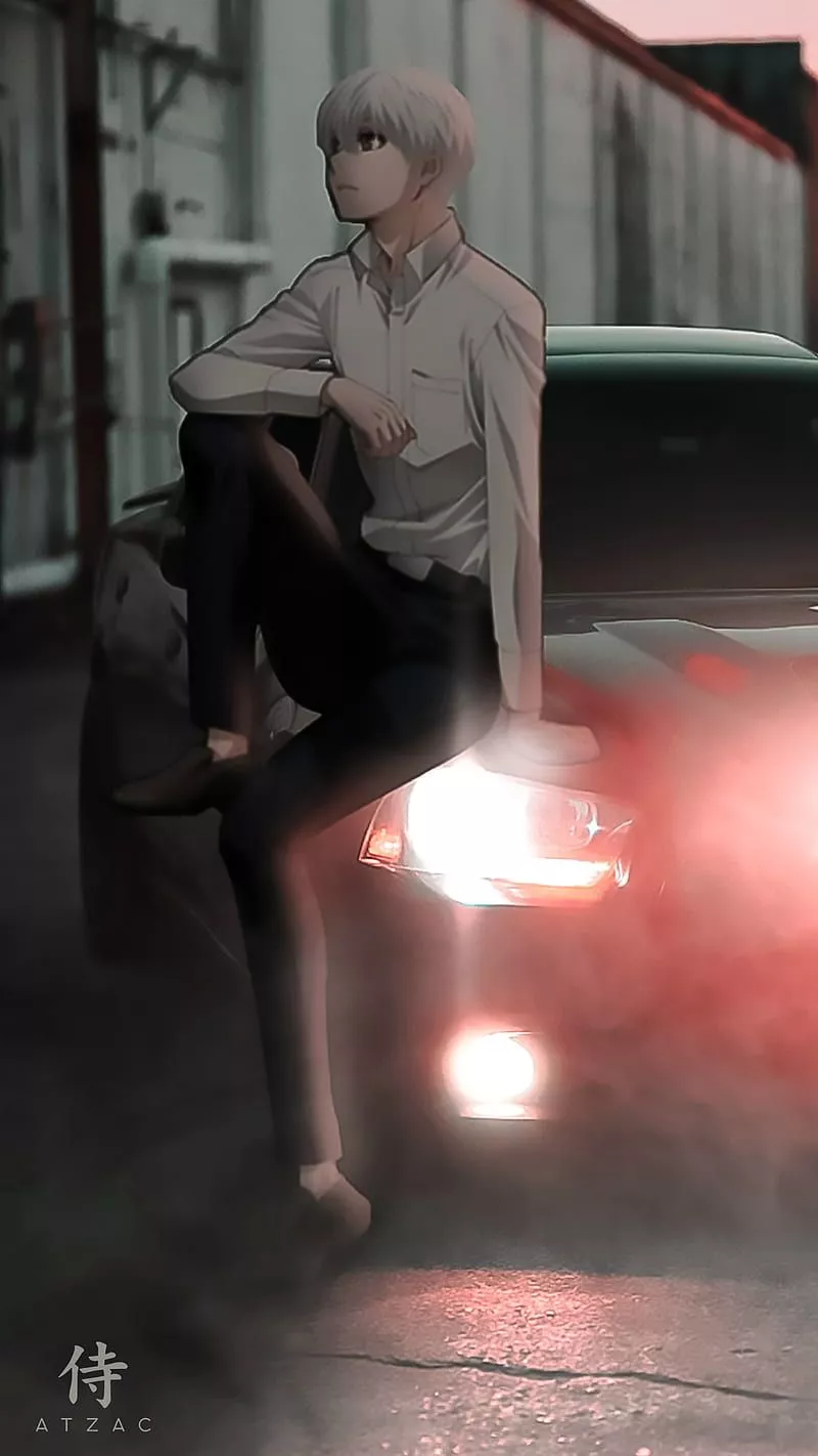 Kaneki, 2021, anime, animeboy, black