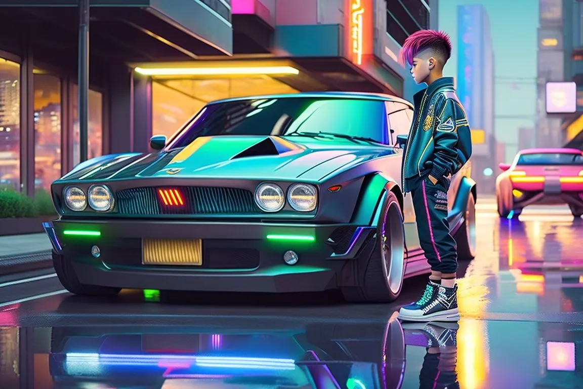 imagine prompt: An anime boy