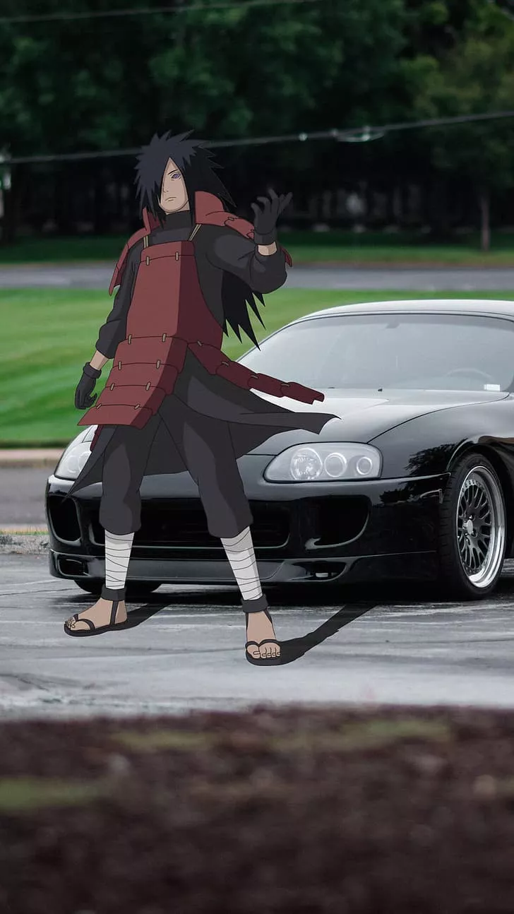 Uchiha Madara, Toyota Supra, anime boys