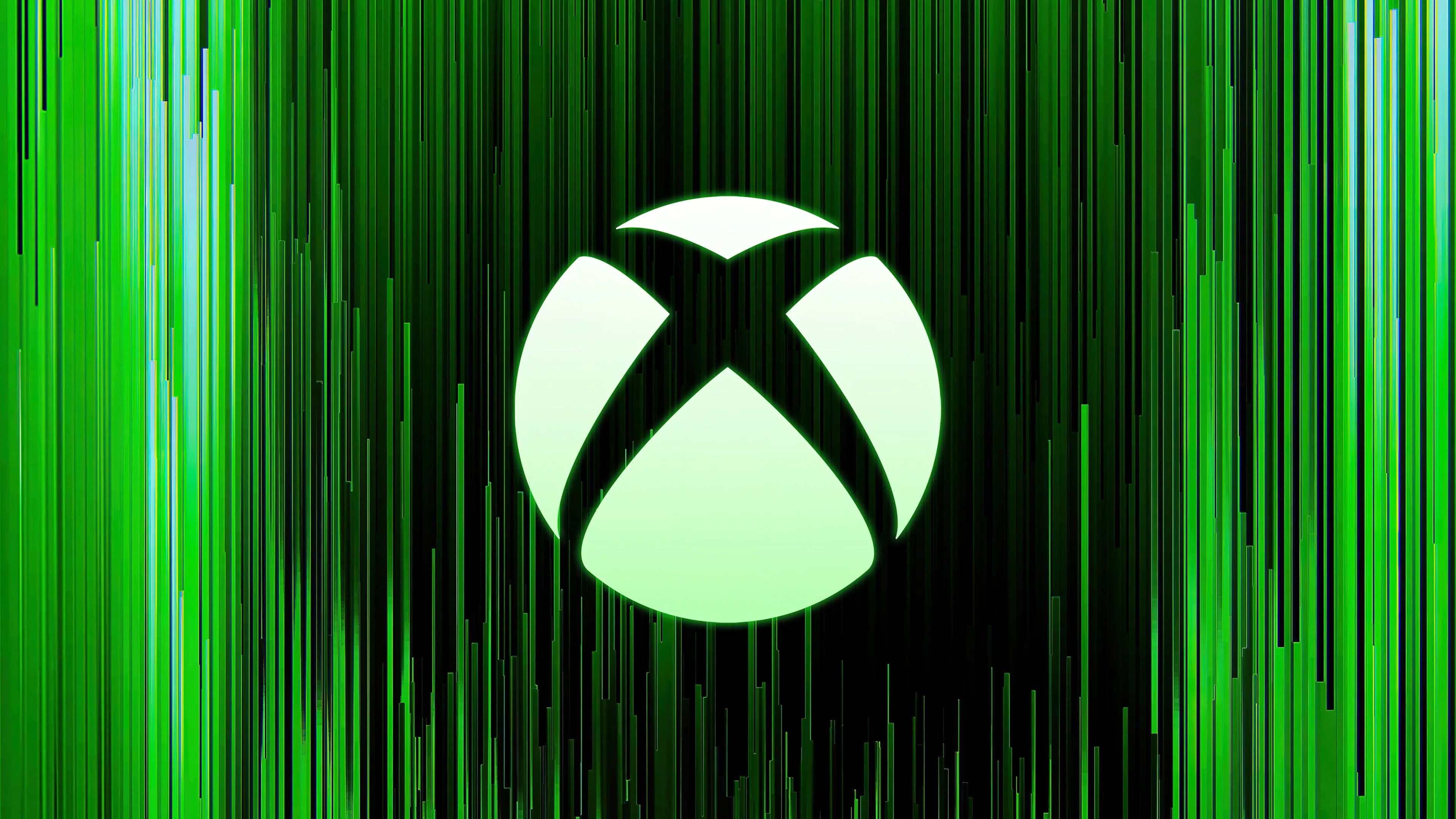 Xbox Logo on Green abstract background