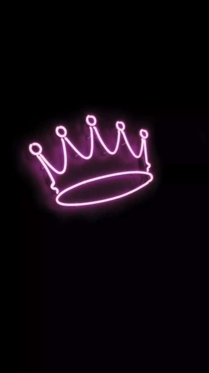 Neon Crown, queen, baddie, HD phone