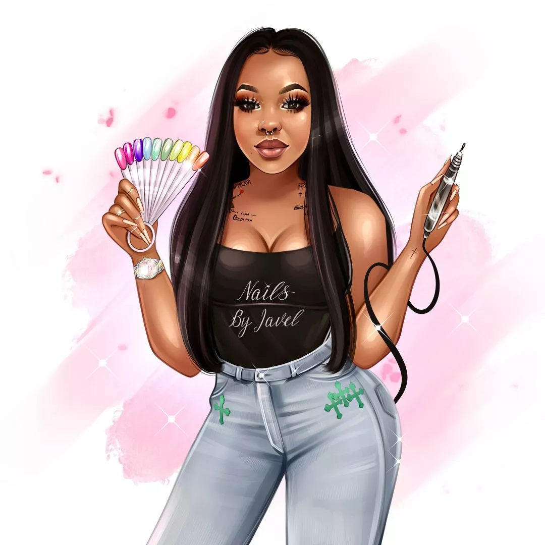 Meet Javel Green. Nail Technician