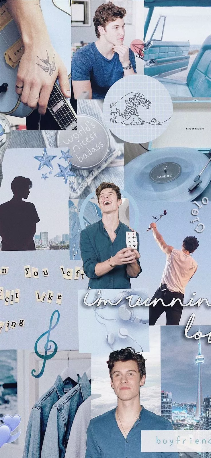 Shawn Mendes aesthetic blue iPhone 11