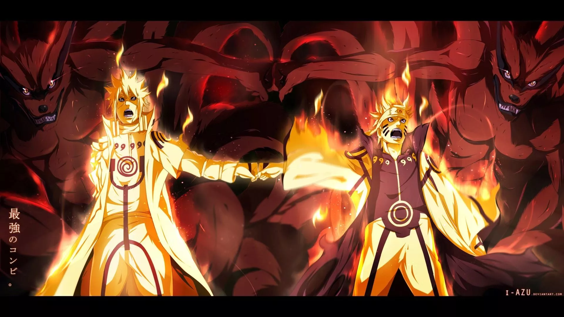 Wallpaper Naruto, Anime, Flame, Ninja