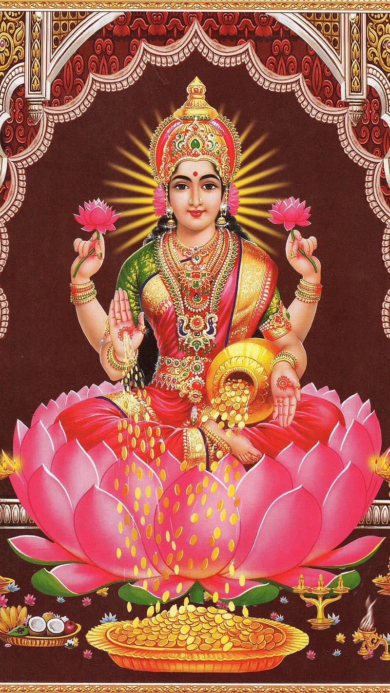 HD goddess lakshmi wallpaper