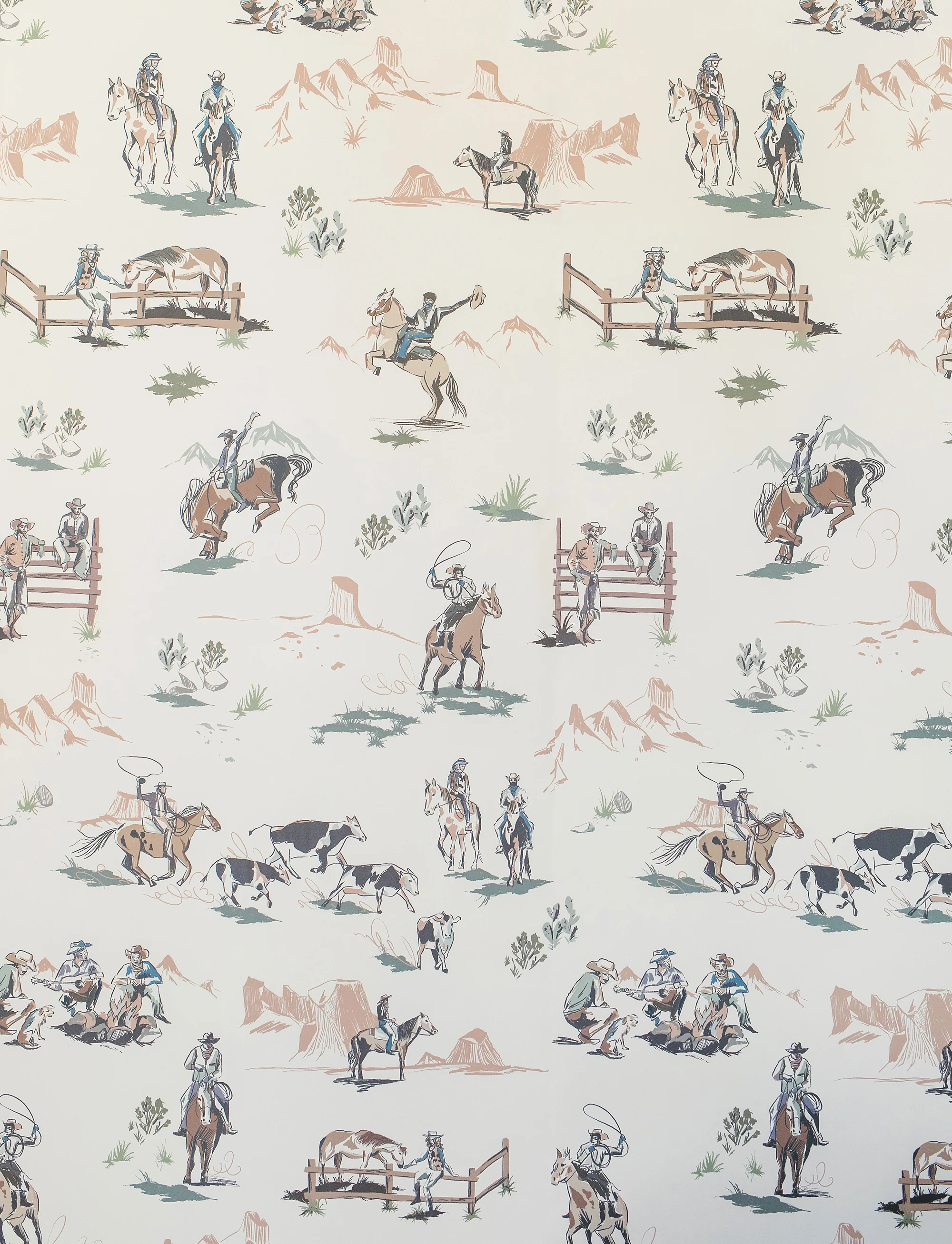 Wild Wild West Wallpaper. Gender Neutral Nursery Design