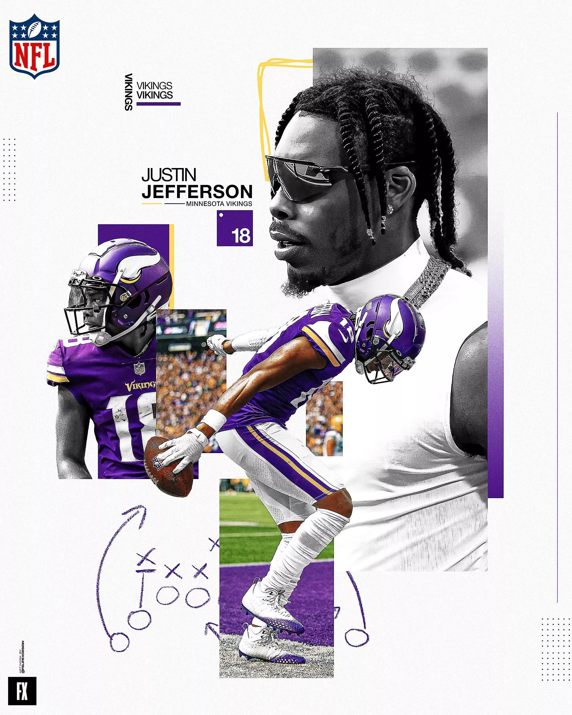 Justin Jefferson HD Wallpaper