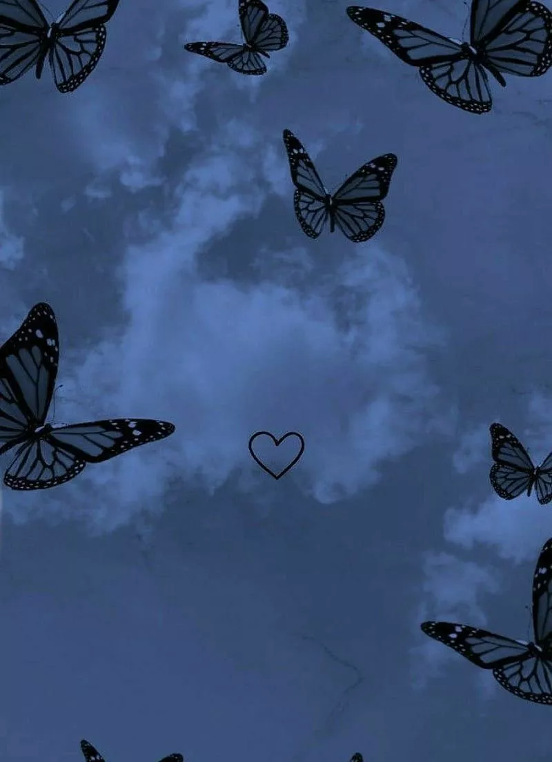 HD aesthetic butterfly wallpaper
