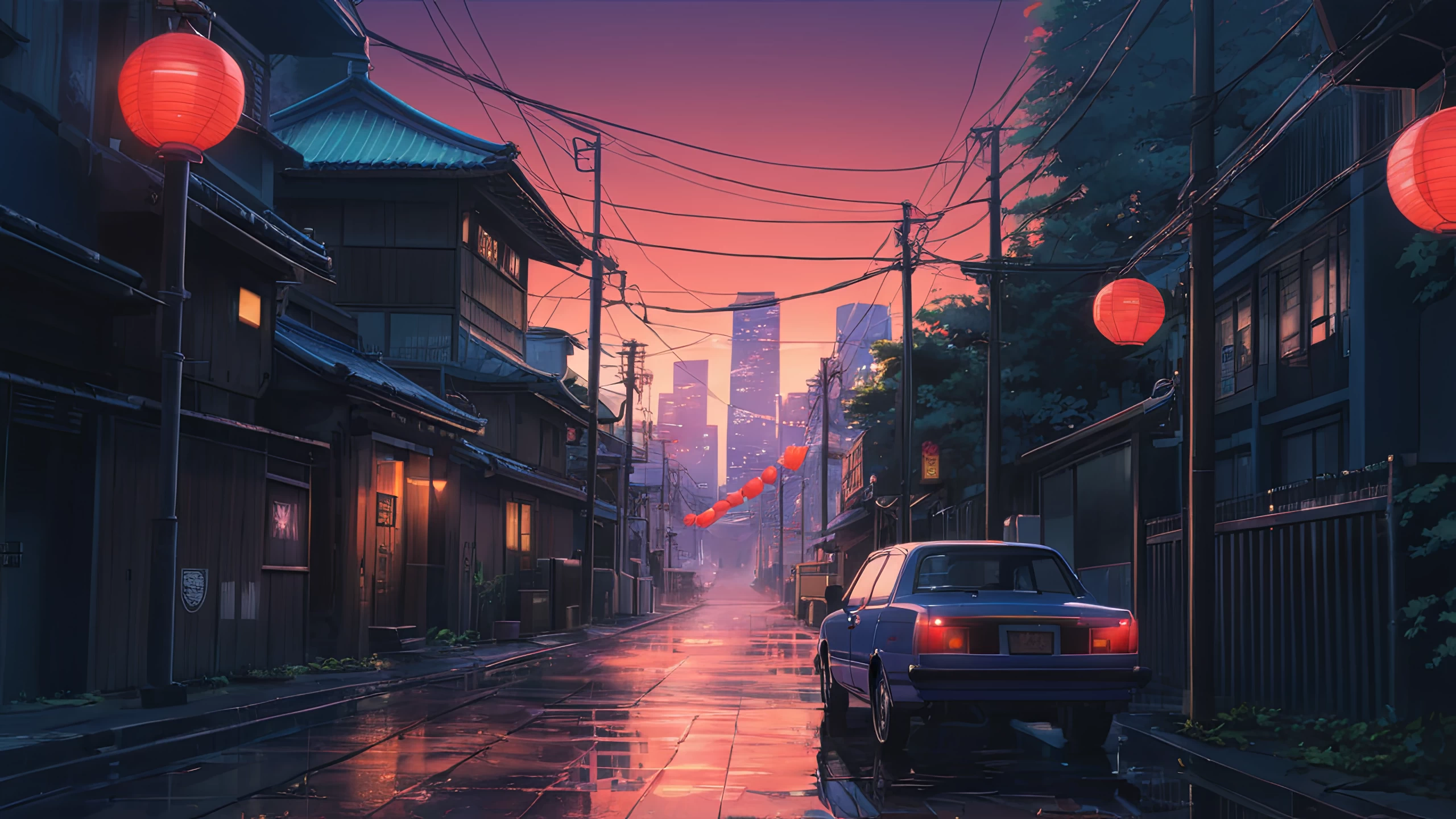 Stream wallpaper Lofi style street