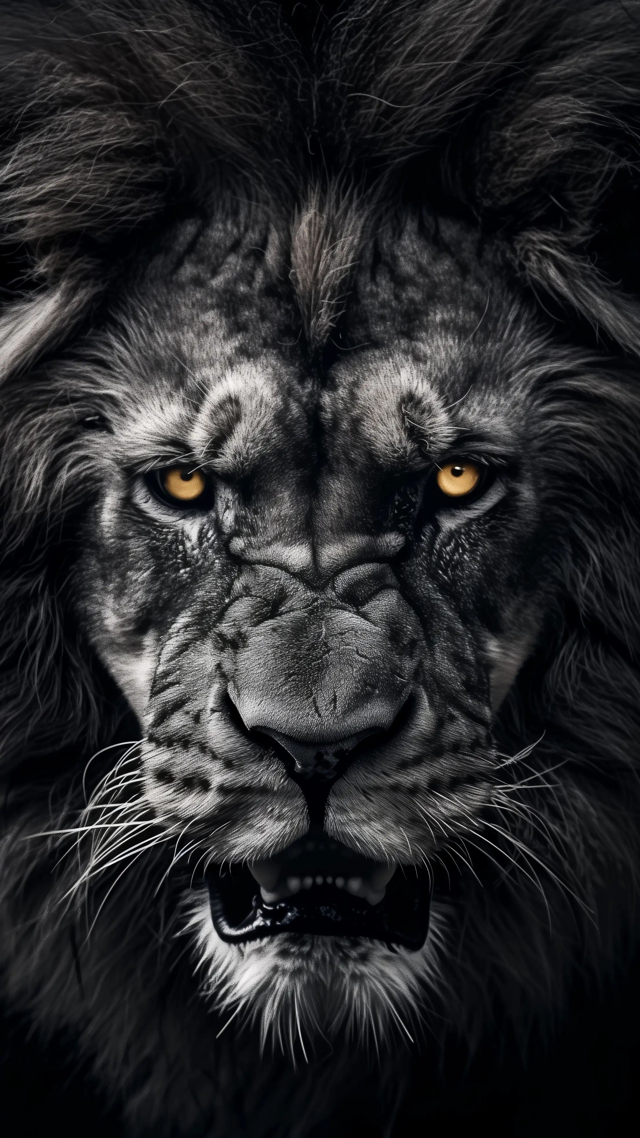 Angry Lion Smartphone Wallpaper. Free