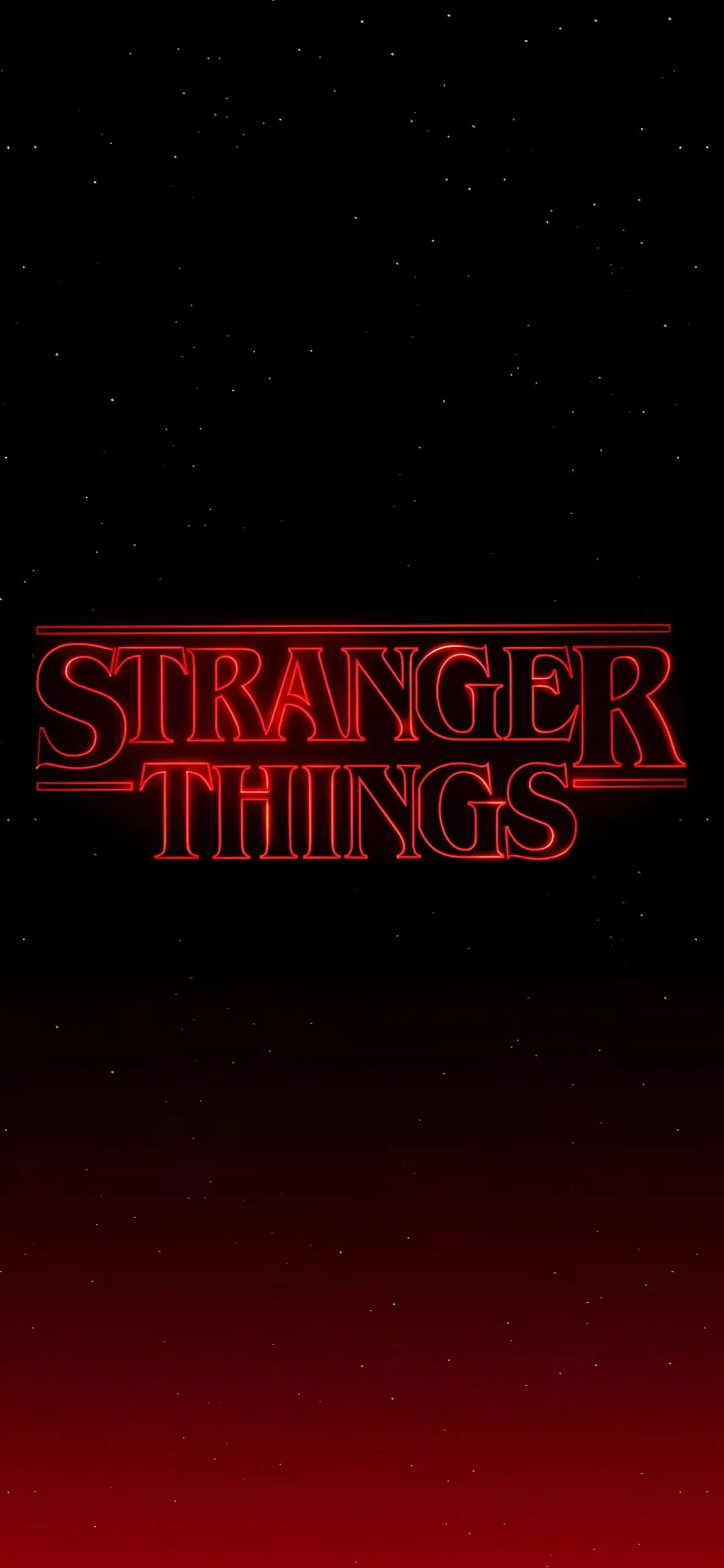 Stranger Things Logo Dark Wallpaper