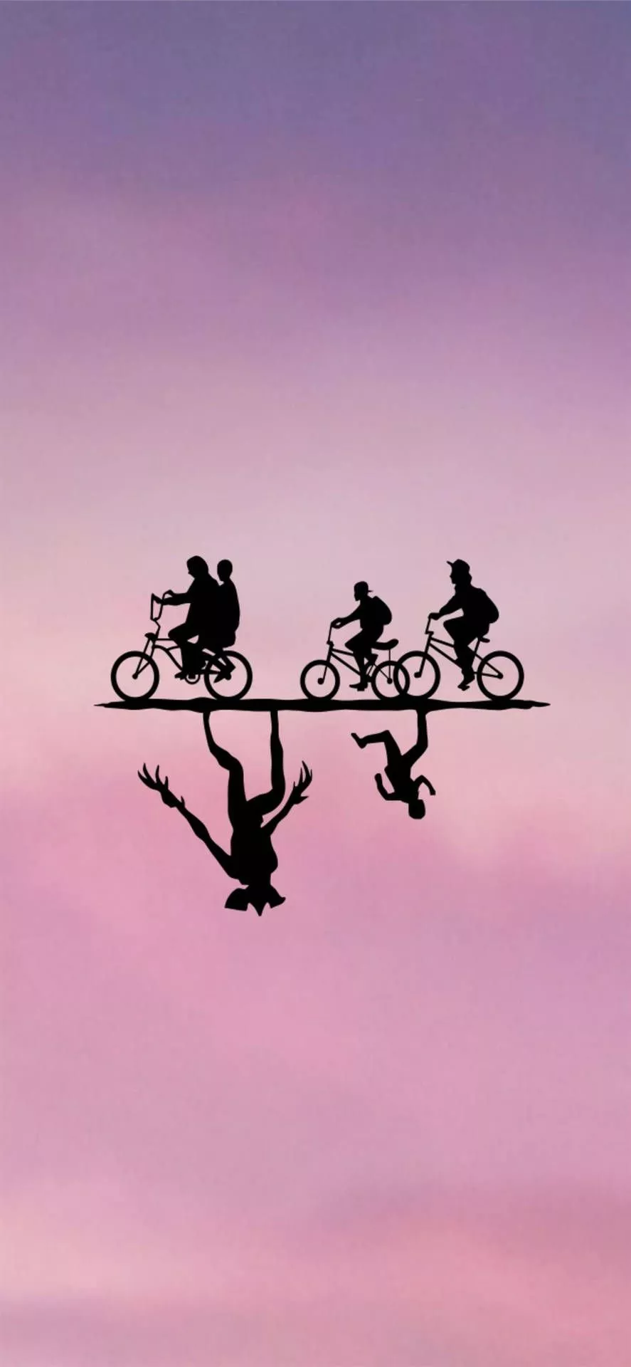 Upside Down Silhouette Stranger Things