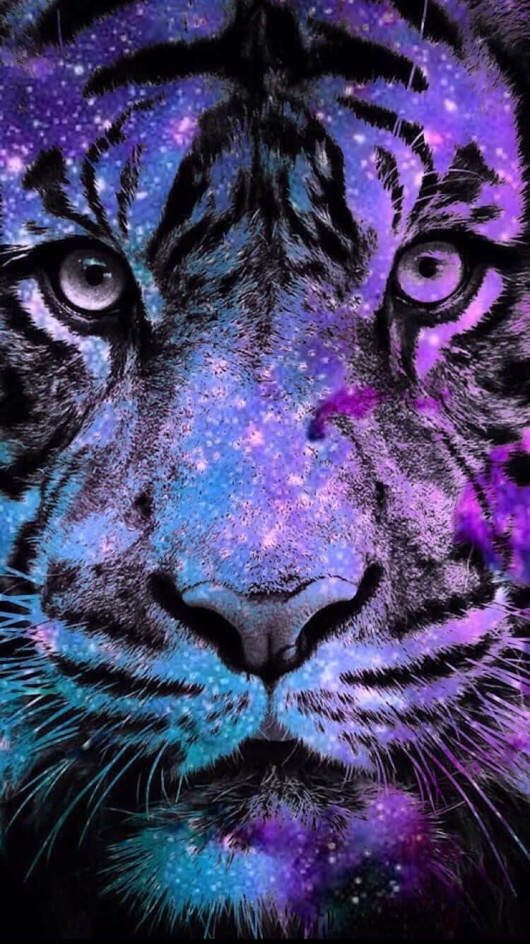 Tiger Galaxy Wallpaper