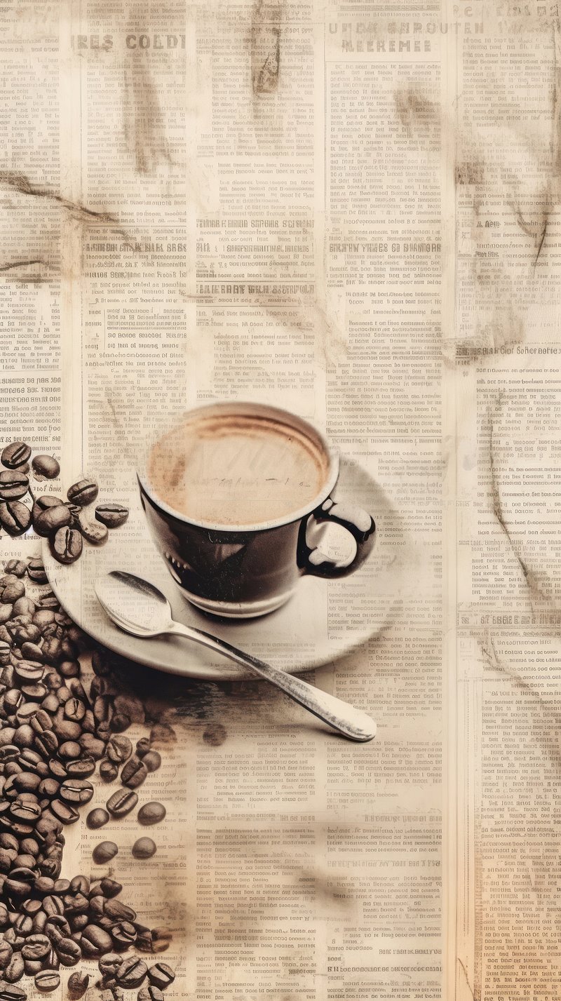 Coffee Aesthetic Wallpaper Illustration