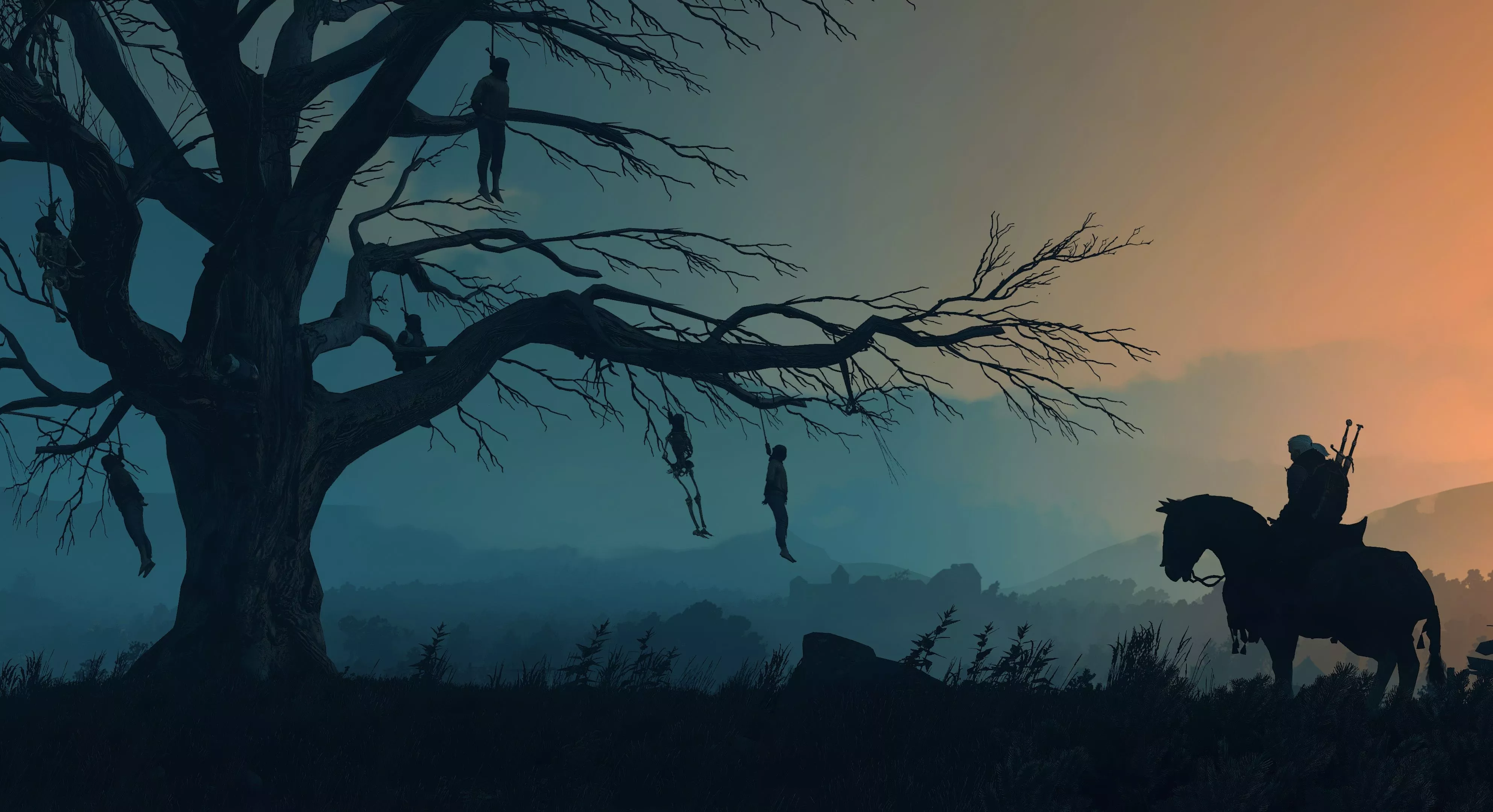 Wallpaper tree, The Witcher, Geralt