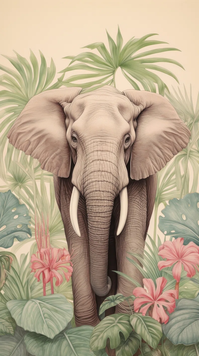 Elephant Wallpaper Image. Free Photo