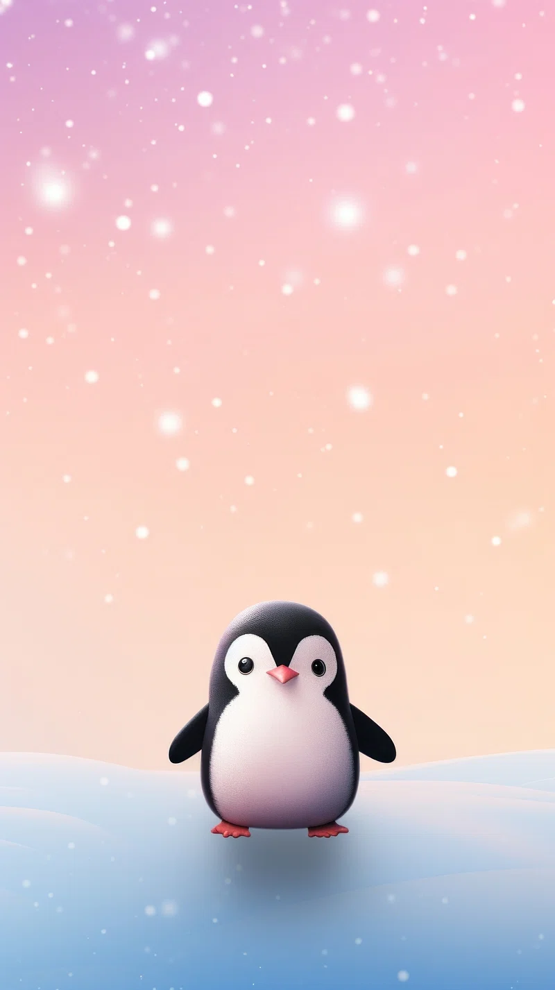Pink Penguin Wallpaper Image. Free