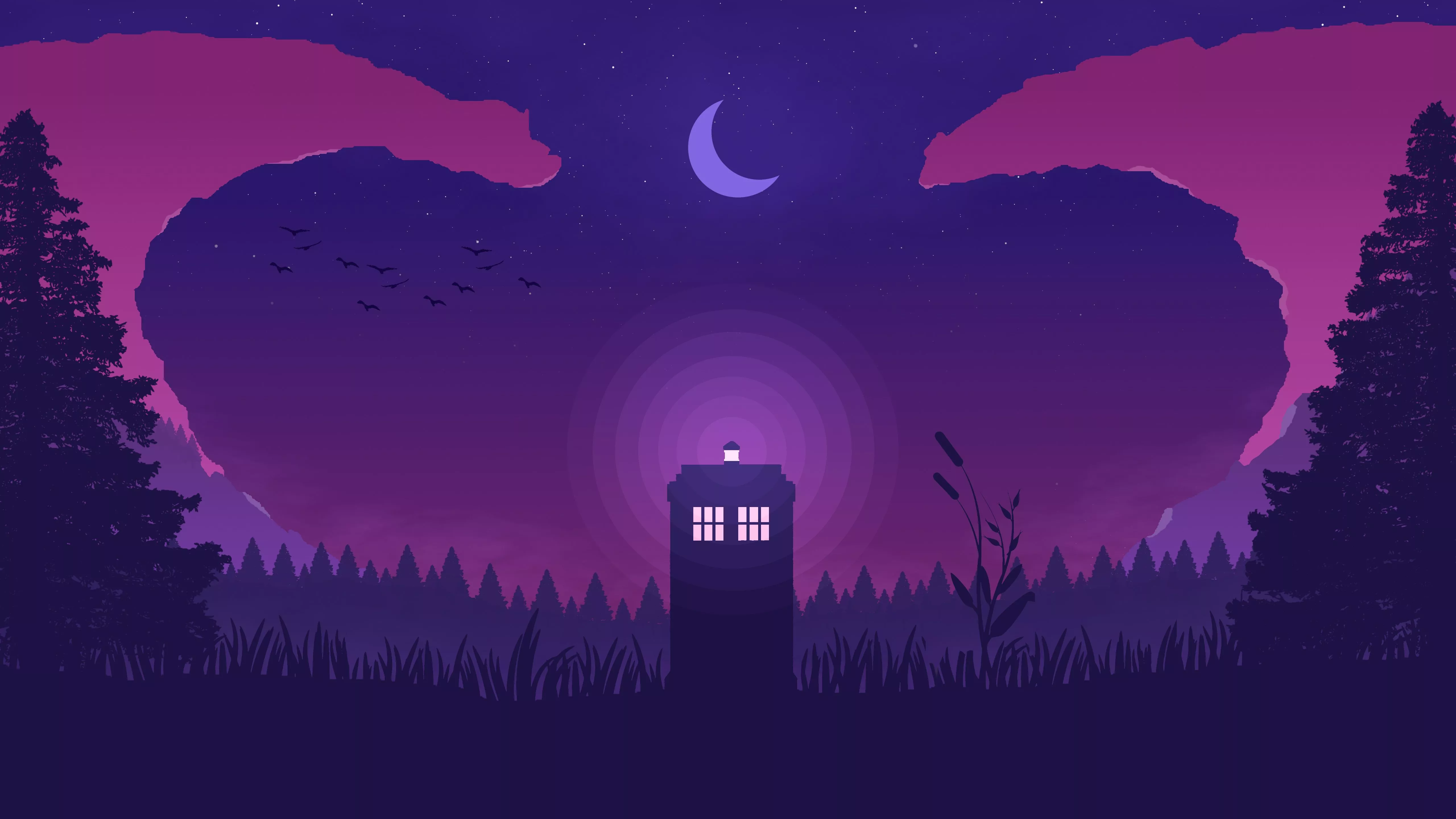 Doctor Who Minimal Art Wallpaper, HD