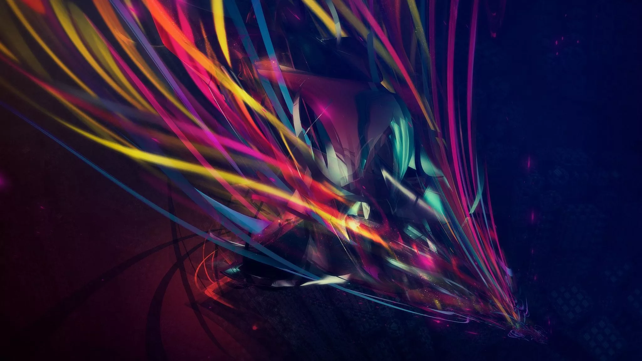 Download wallpaper 2048x1152 lines