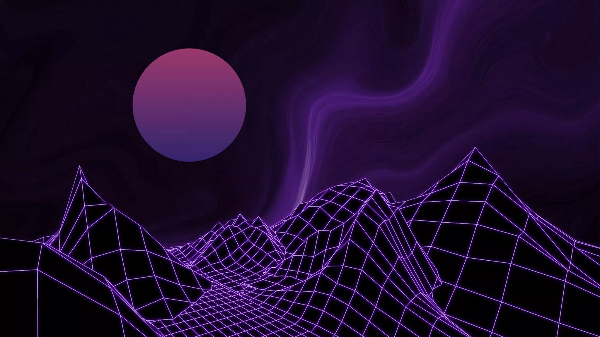 wallpaper 2048x1152 ball, mesh, relief