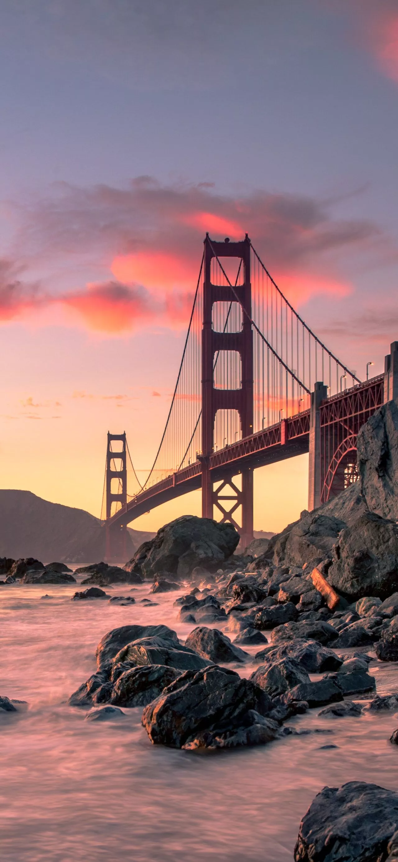 San Francisco Sunset. Depth Effect