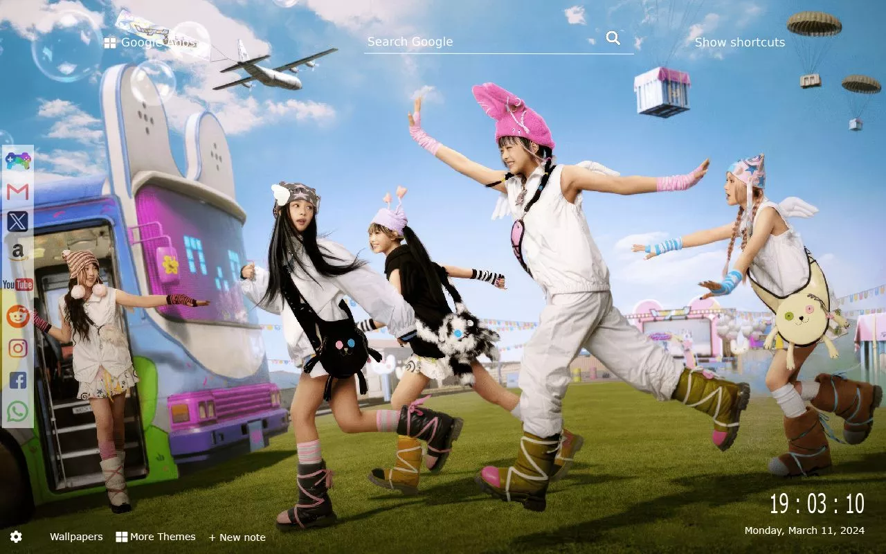 NewJeans Current Wallpaper New Tab