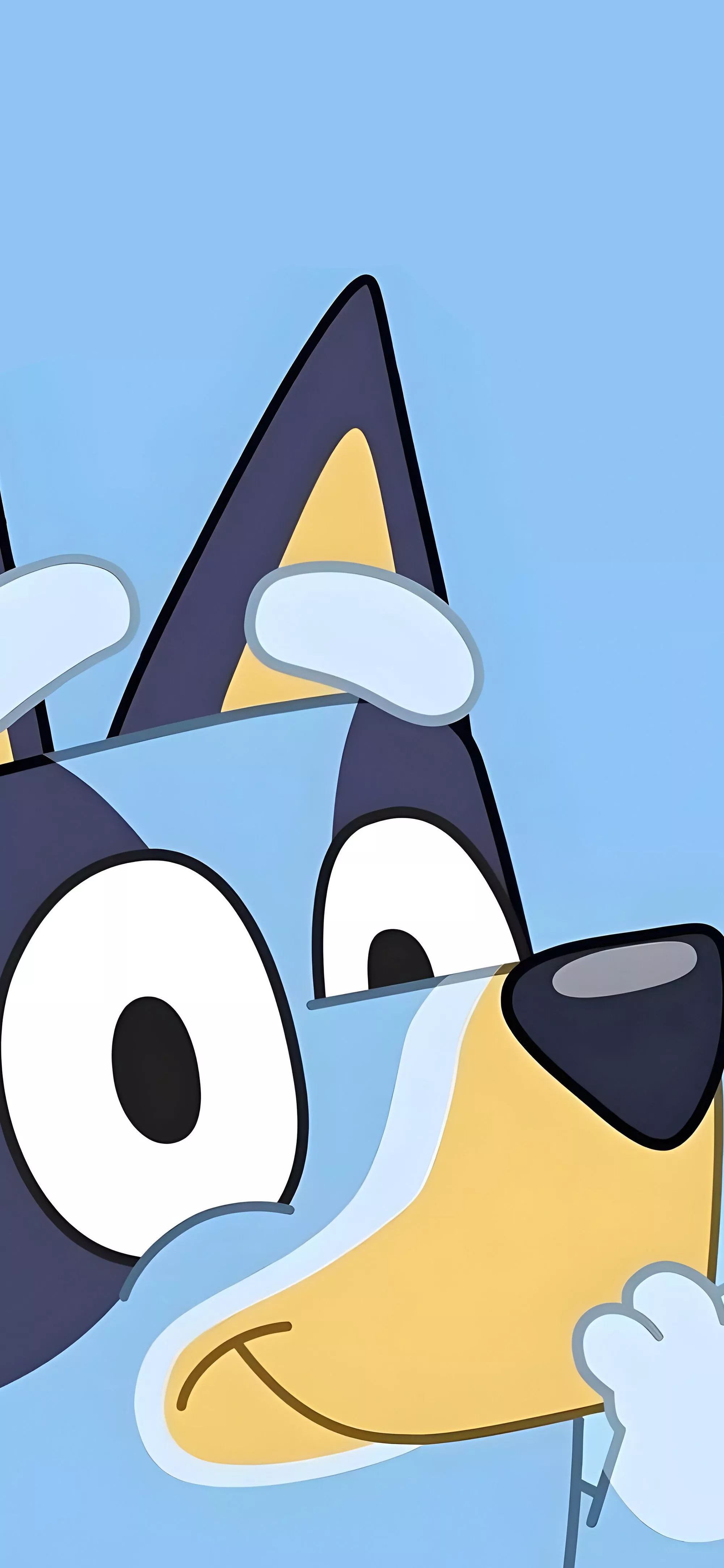 Bluey Adorable Face Cartoon Wallpaper