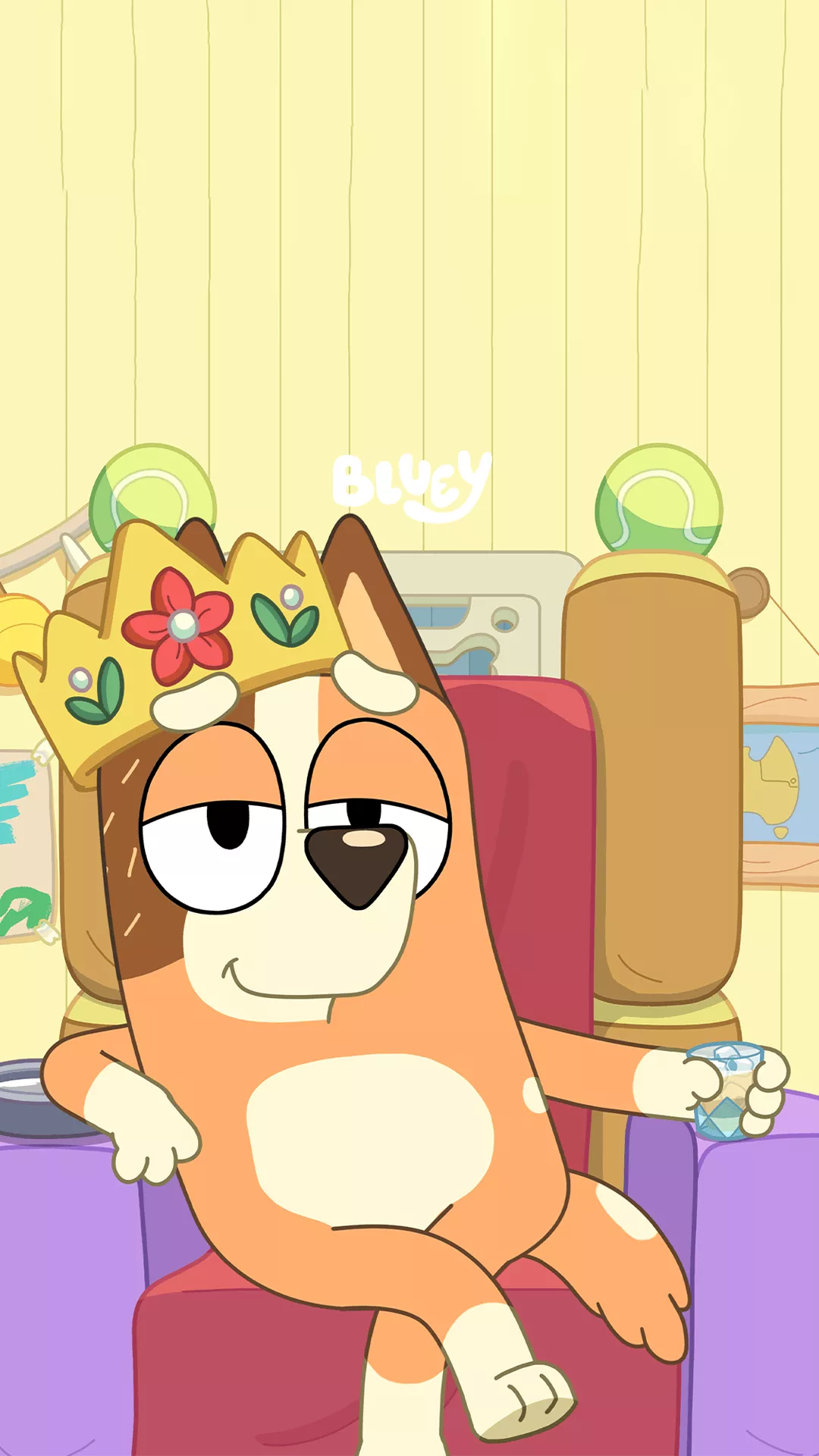 Bluey phone wallpaper: Dress up