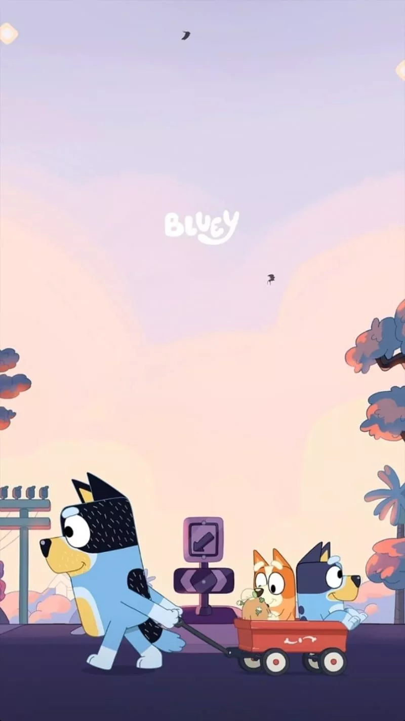 HD bluey wallpaper