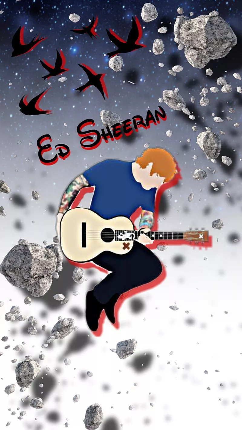 Ed Sheeran, birds, butterflies, HD