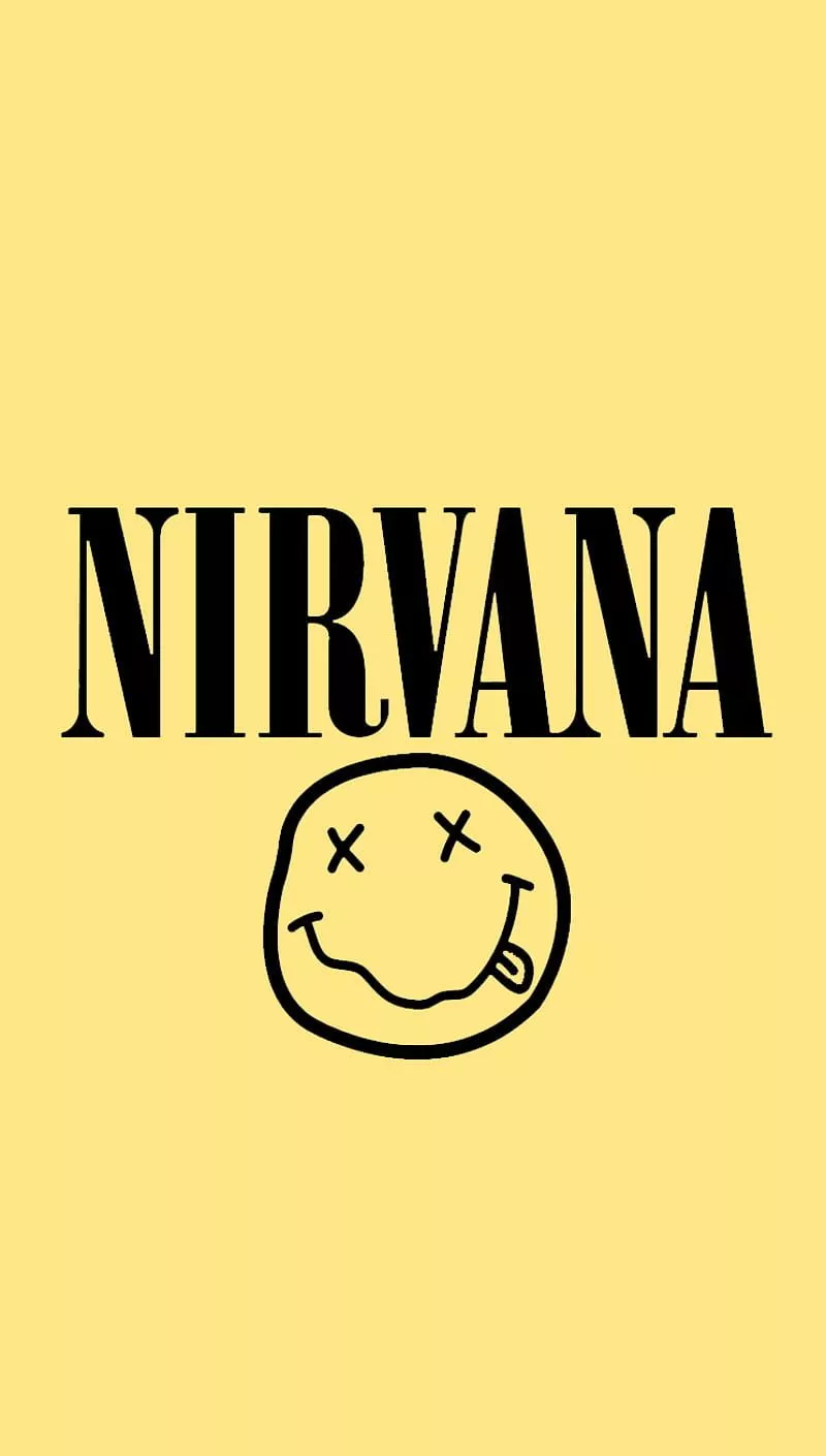 Nirvana Logo, grunge, music, HD phone