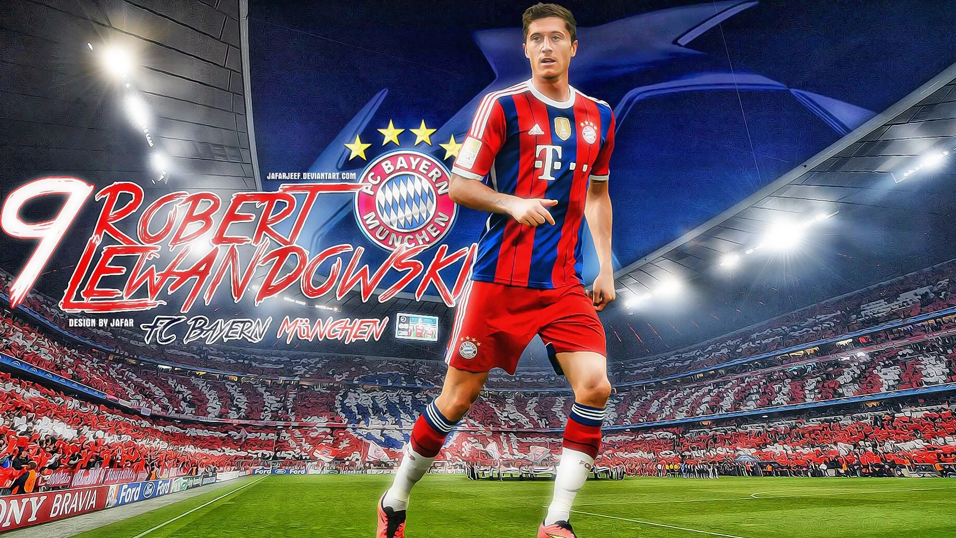 FC Bayern Munich HD Robert Lewandowski Wallpaper
