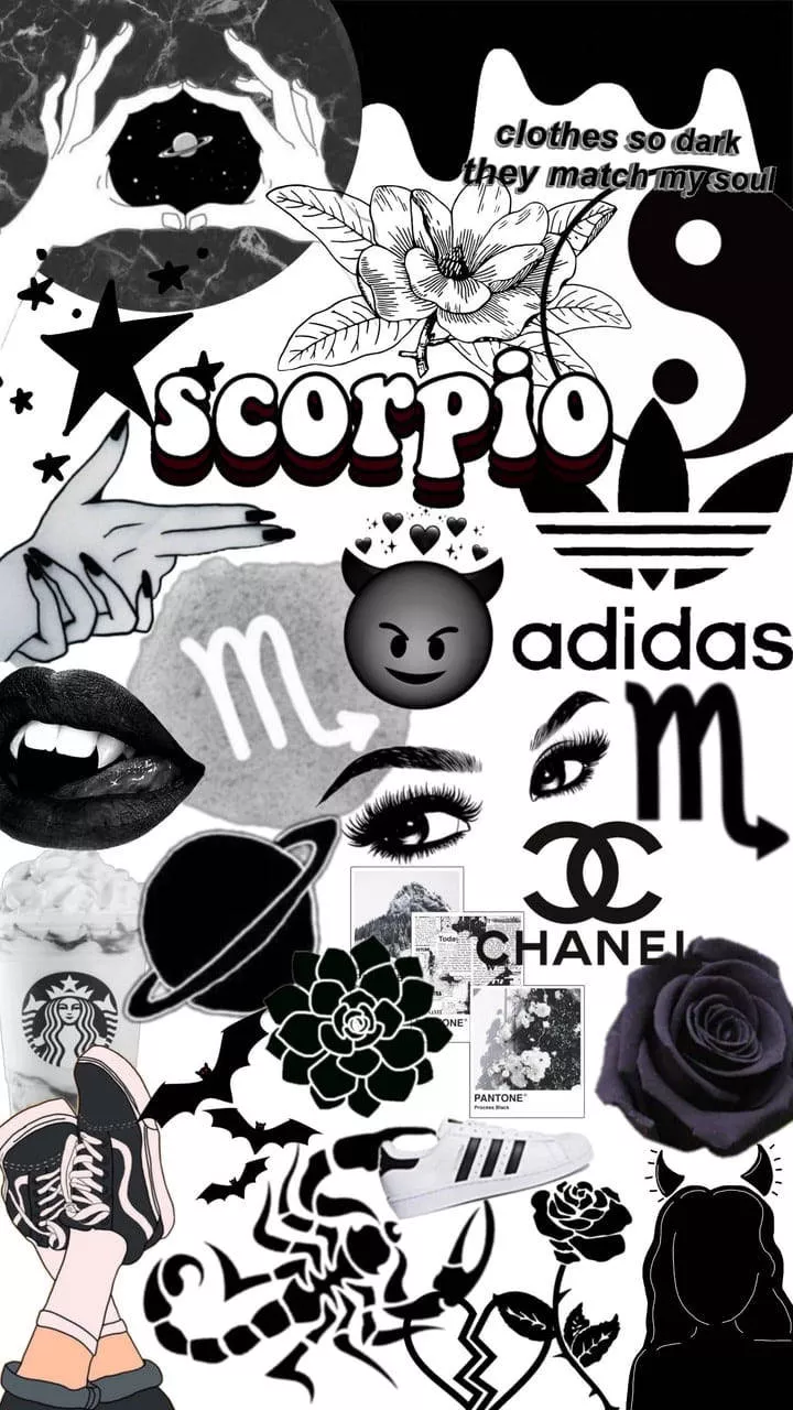 Black And White Scorpio Aesthetic